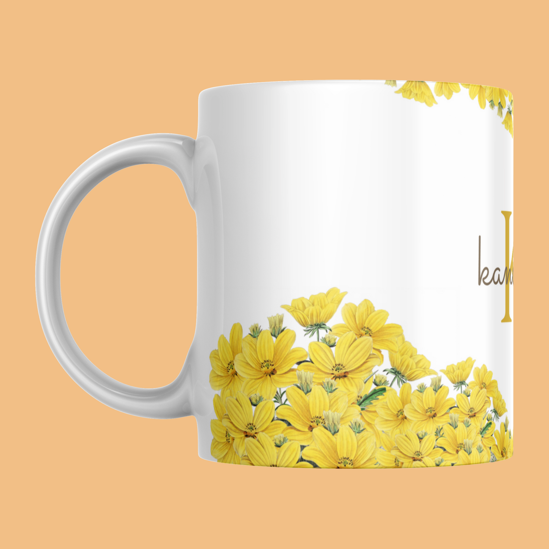 Floral-Name-&-Initial-Personalized-Coffee-Mug