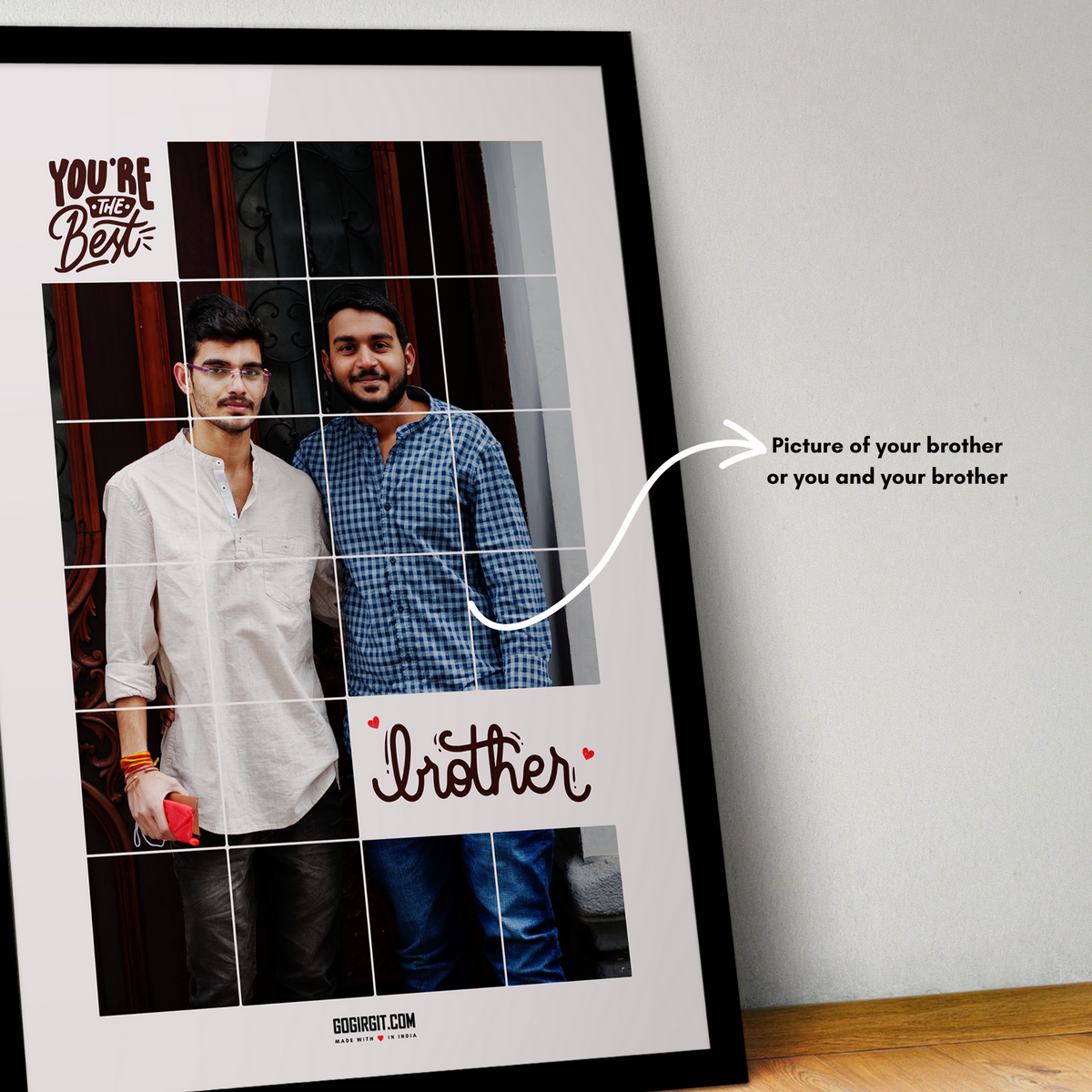 Best-Brother-Personalized-Photo-Collage-Frame-Description