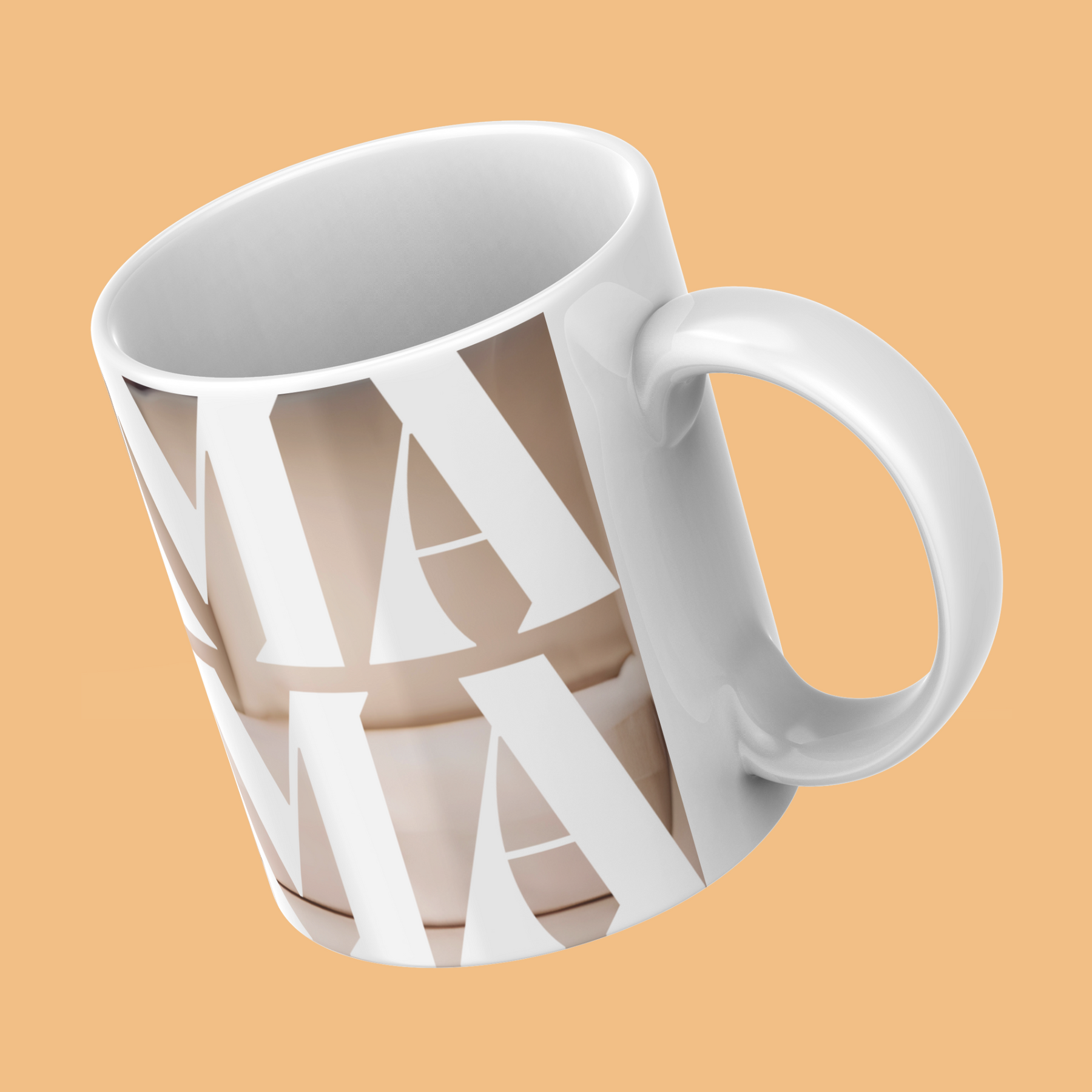 Mama-&-Photo-Personalized-Coffee-Mug-Tilted-View