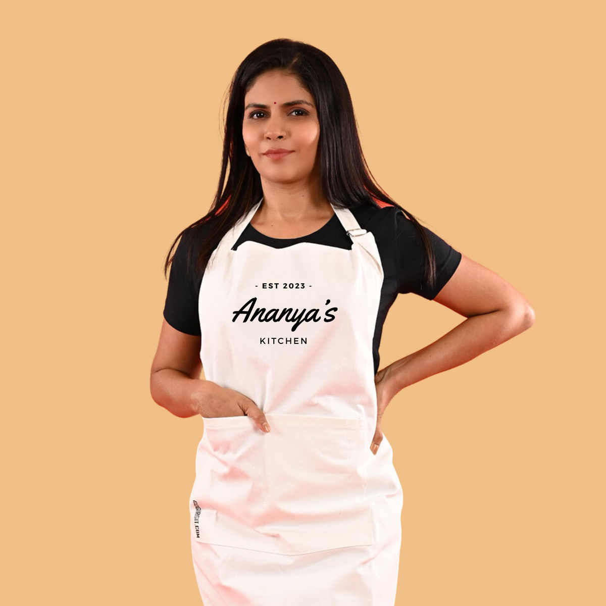 Kitchen-Personalised-Cotton-Apron-Front-Main-Gogirgit