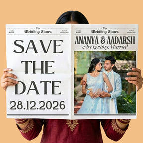 save-the-date-personalised- wedding-newspaper-custom-wedding-date-announcement