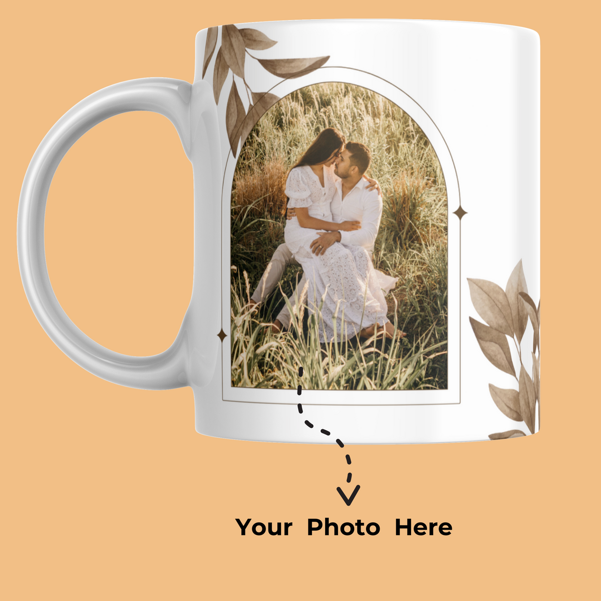 Happy-Anniversary-&-Photo-Personalized-Coffee-Mug-Description