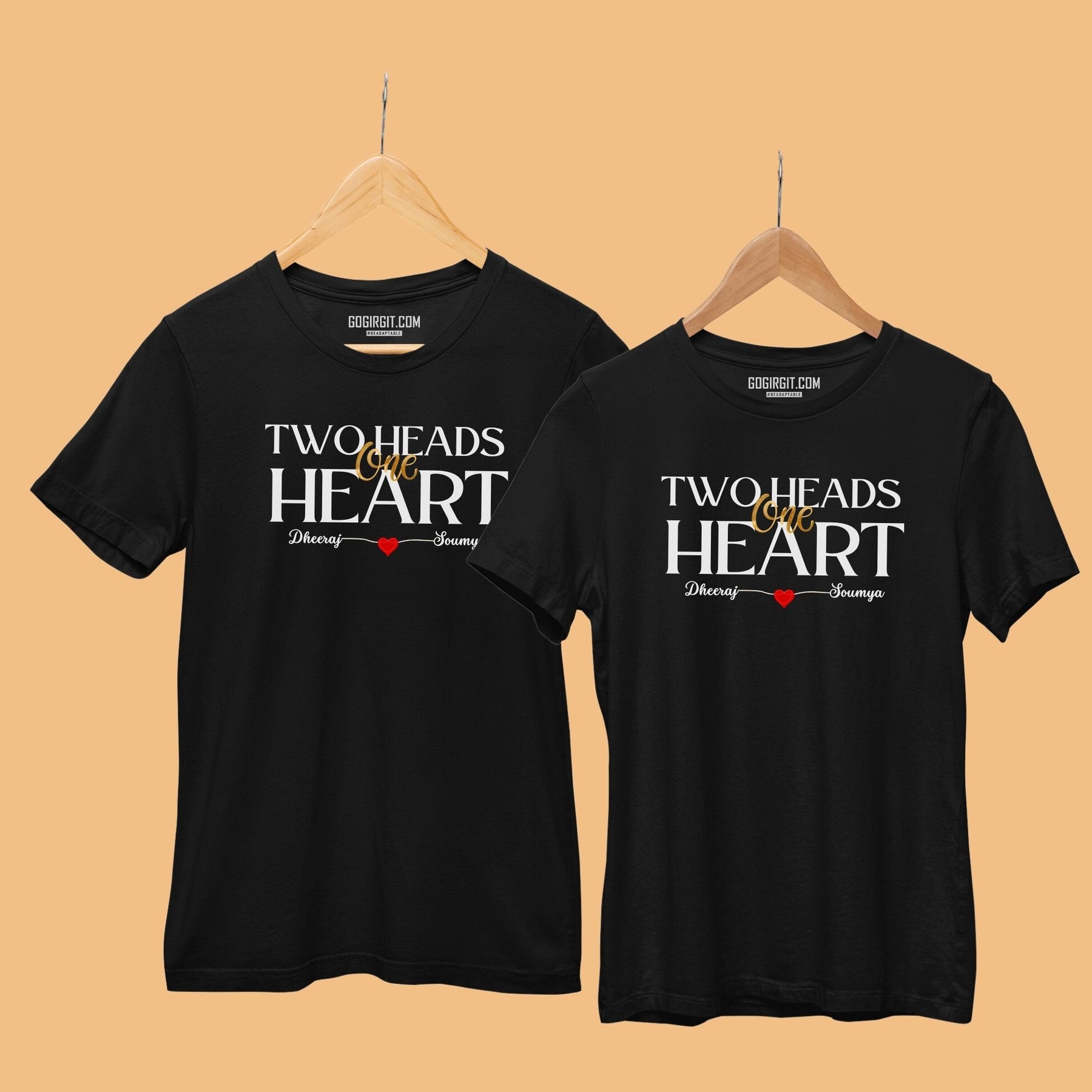 personalized-two-heads-one-heart-black-cotton-couple-tshirts-hanger-gogirgit-compersonalized-two-heads-one-heart-black-cotton-couple-tshirts-gogirgit-com