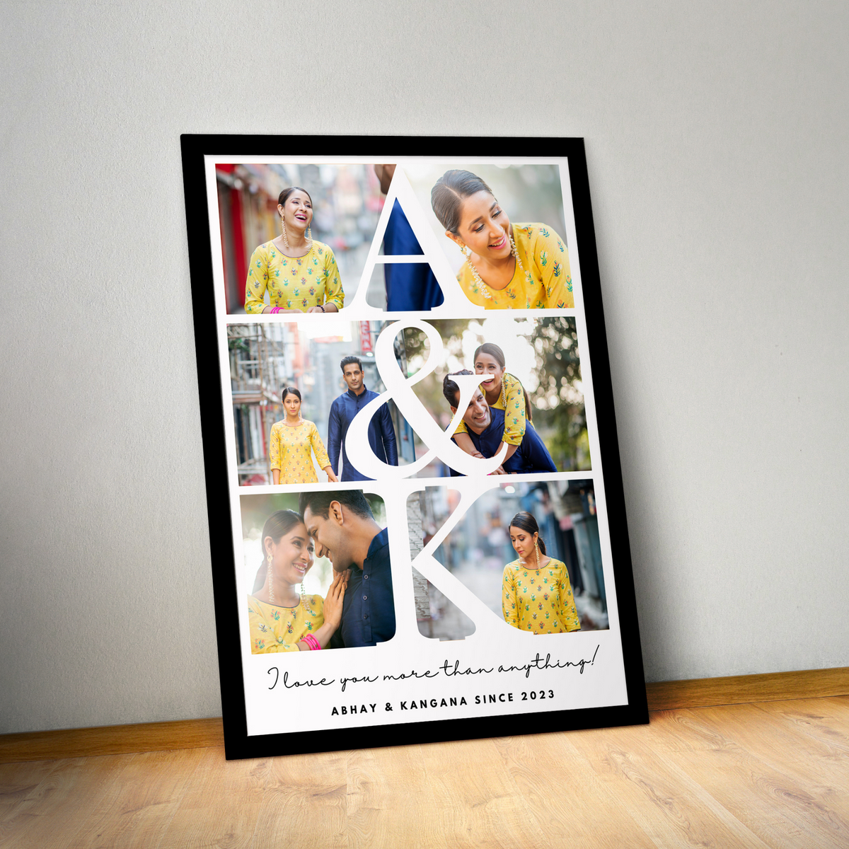 Initials Collage-Personalized-Photo-Poster-Frame-Gogirgit