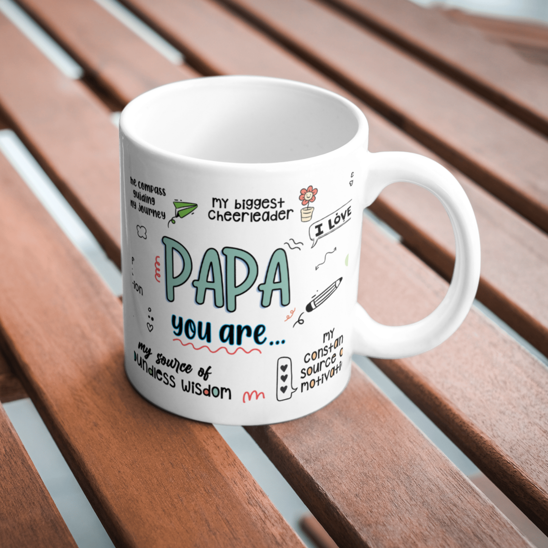 Papa Love Gratitude Coffee Mug