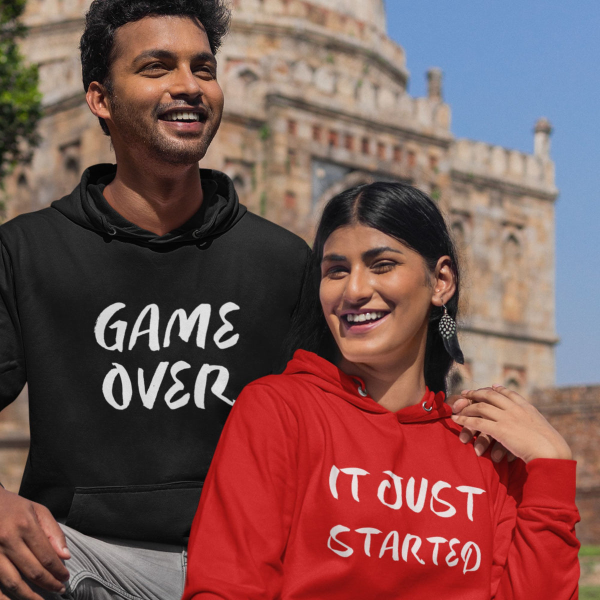 Game-Over-It-Just-Started-Funny-Couple-Hoodies-Gogirgit-closeup