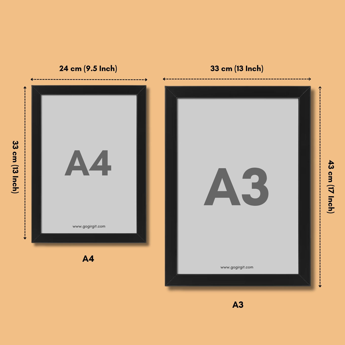 Personalized Special Intial Poster Frame - Names & Date | Gogirgit