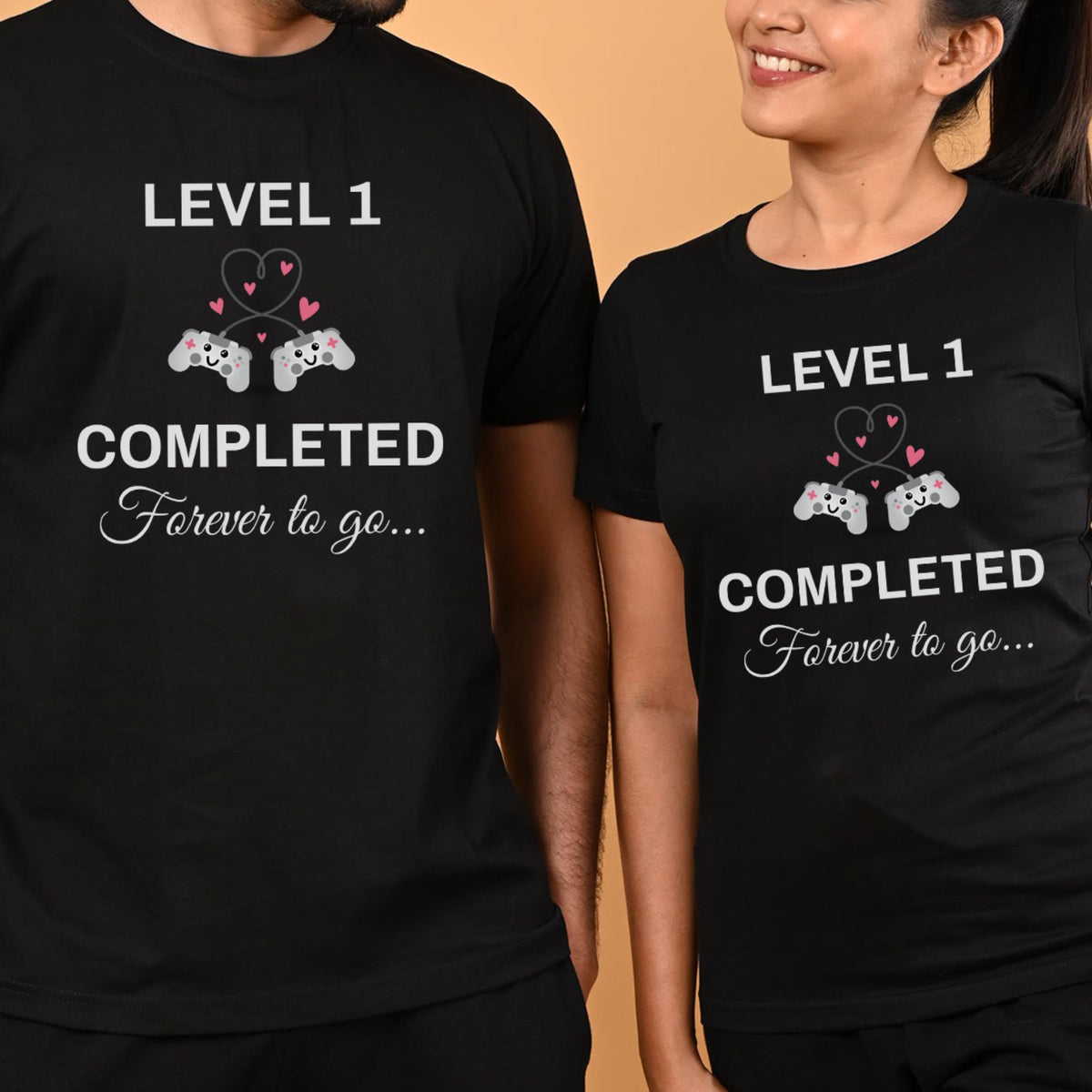 Forever-To-Go-Anniversary-Celebration-Personalised-Couple-T-shirts-Gogirgit