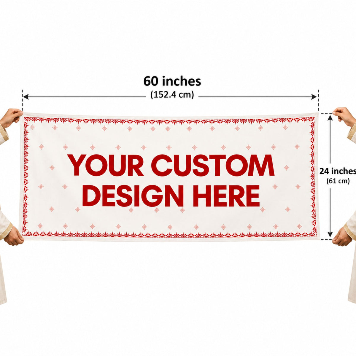Antarpat Size Will Be 24 inch height and 60 inch width Gogirgit Will Print & Deliver