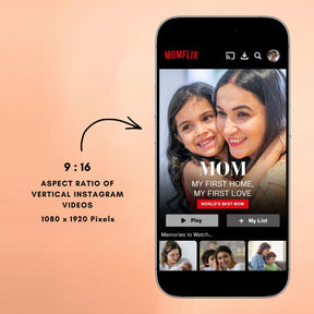 MOMFLIX Personalised Streaming Style  Birthday Video Gift | For Sharing On Whatsapp Instagram Gogirgit