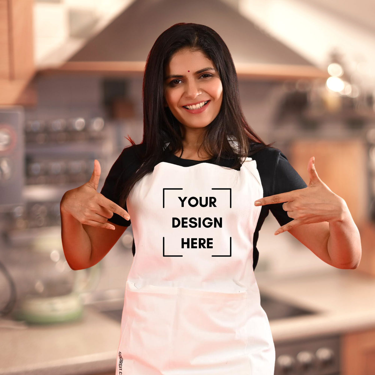 Apron Personalised With Name Text Photo Logo
