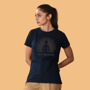 Printed Women Yoga T-shirt