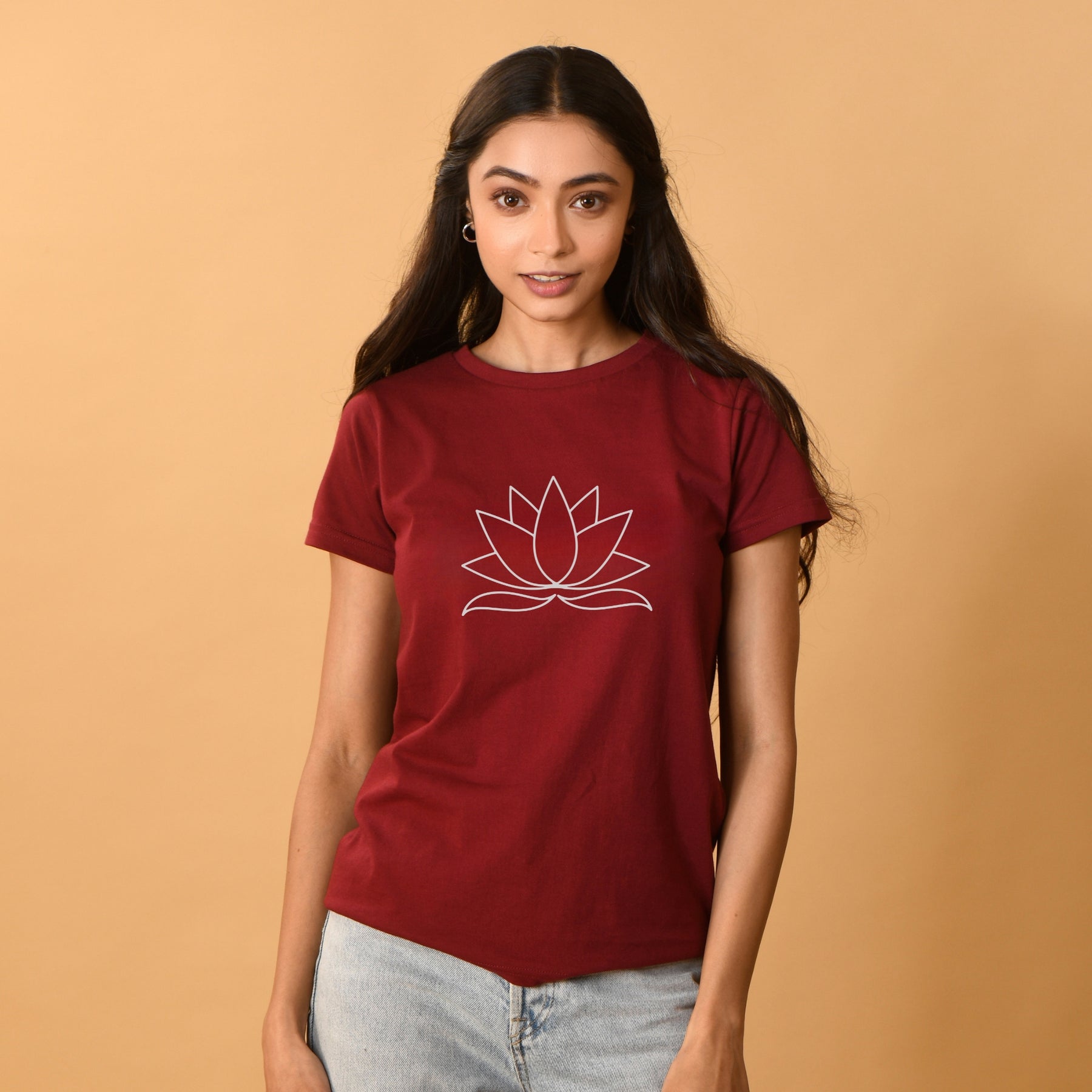 Printed Women Yoga T-shirt
