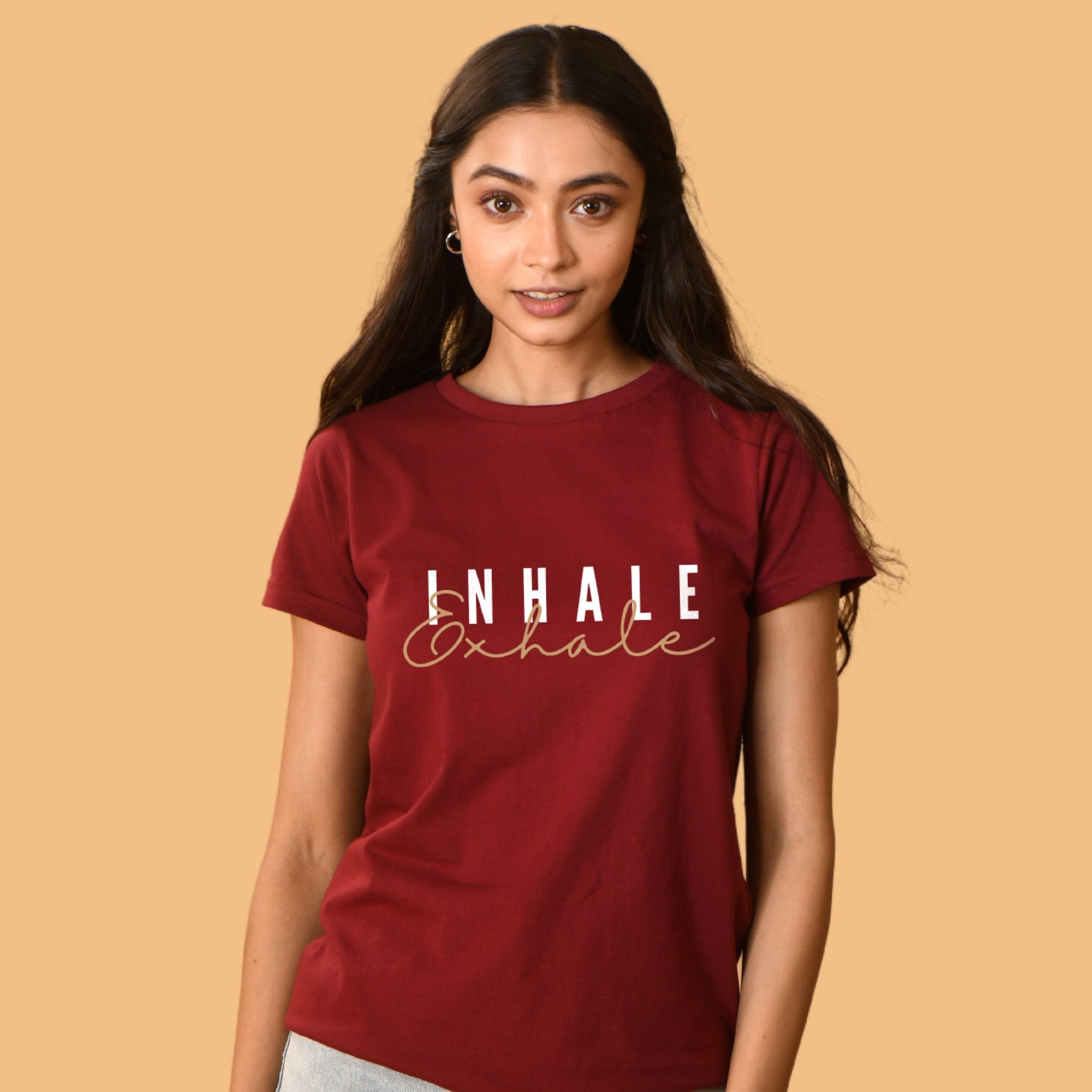 Printed Women Yoga T-shirt