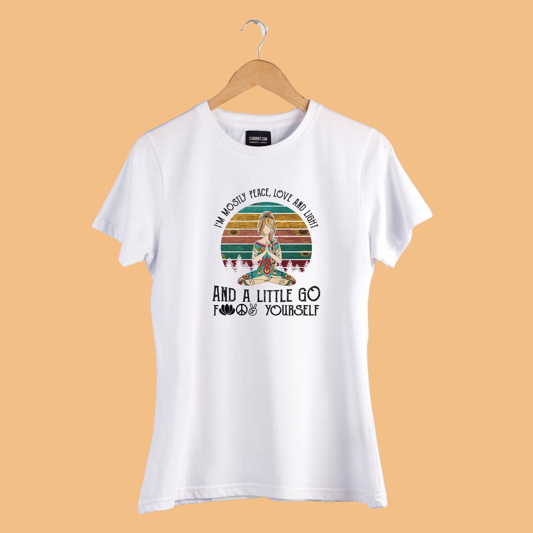 Printed Women Yoga T-shirt