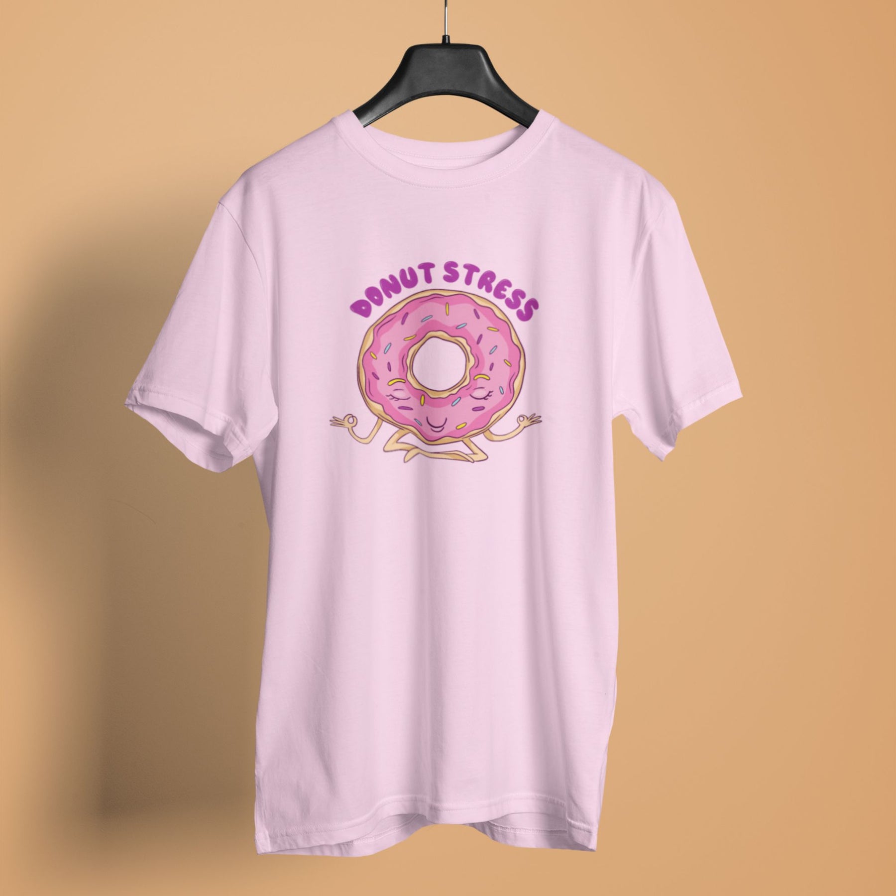 donut-stress-baby-pink-womens-yoga-tshirt-gogirgit