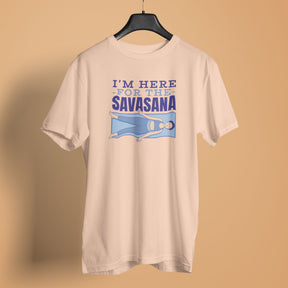 here-for-savasana-peach-womens-yoga-tshirt-gogirgit