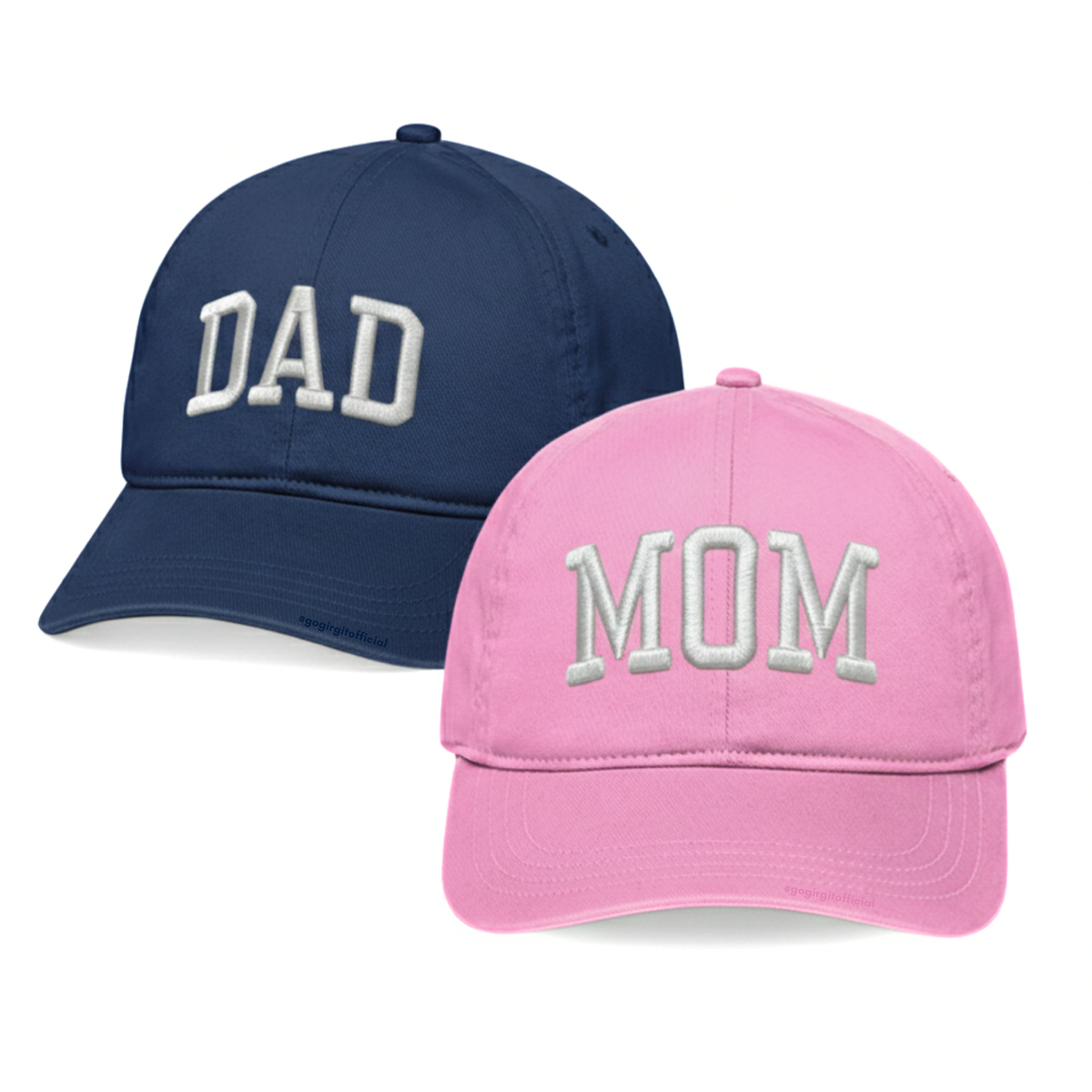 Mom Dad Matching Caps (Pack of 2)