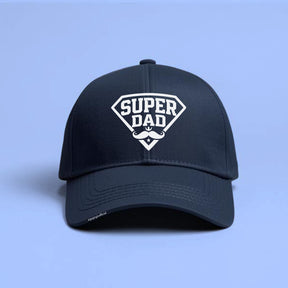 Super Dad navy blue cotton baseball cap Father's Day gift — Gogirgit
