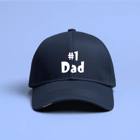 No. 1 Dad navy blue cotton baseball cap Father's Day gift — Gogirgit