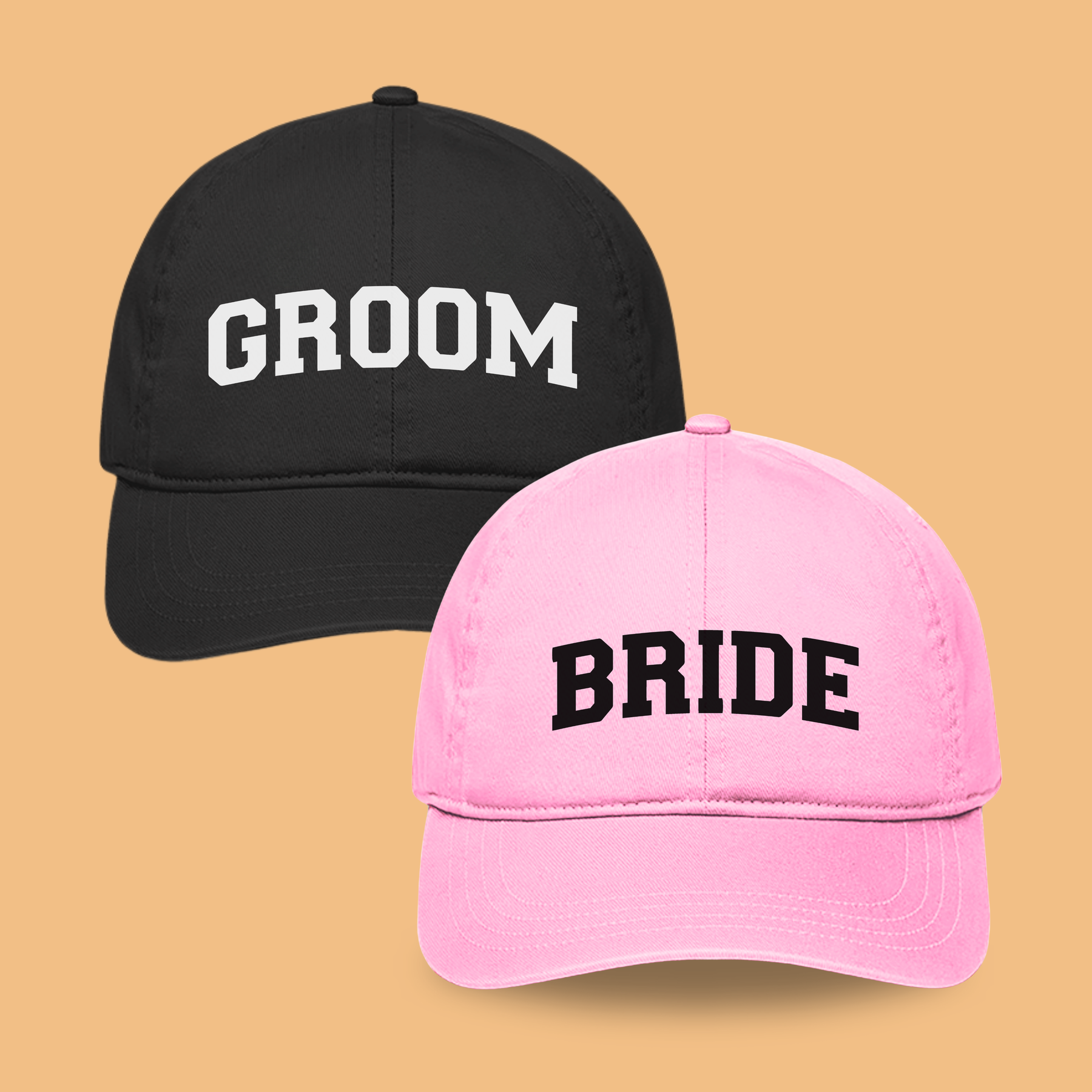 Bride & Groom Caps for Wedding & Photoshoot