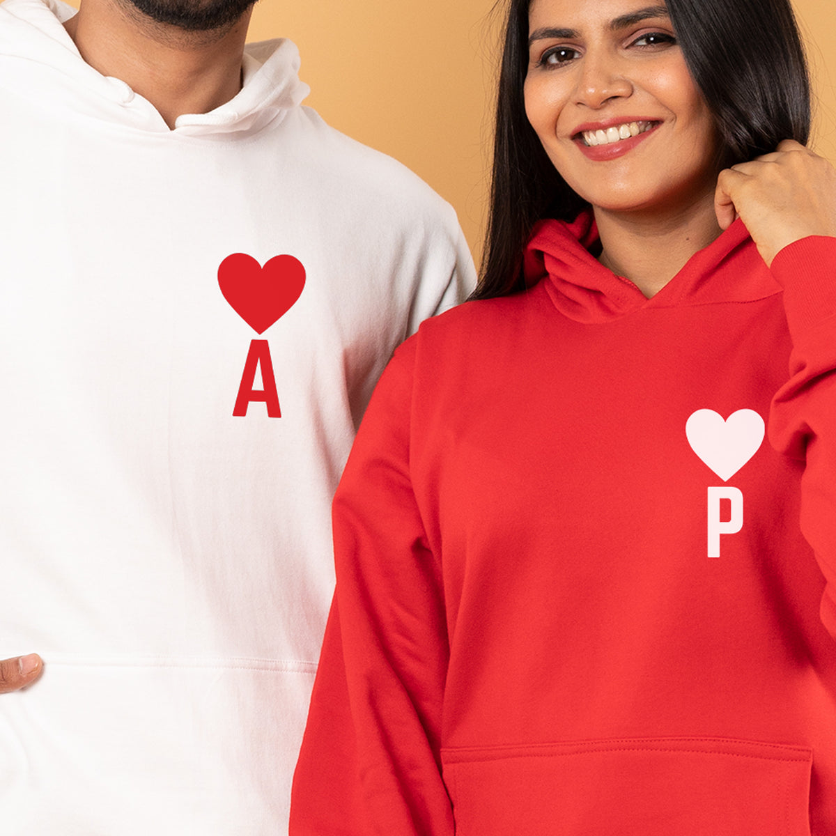 Rebel Lover, Matching Red Hoodies For Couples