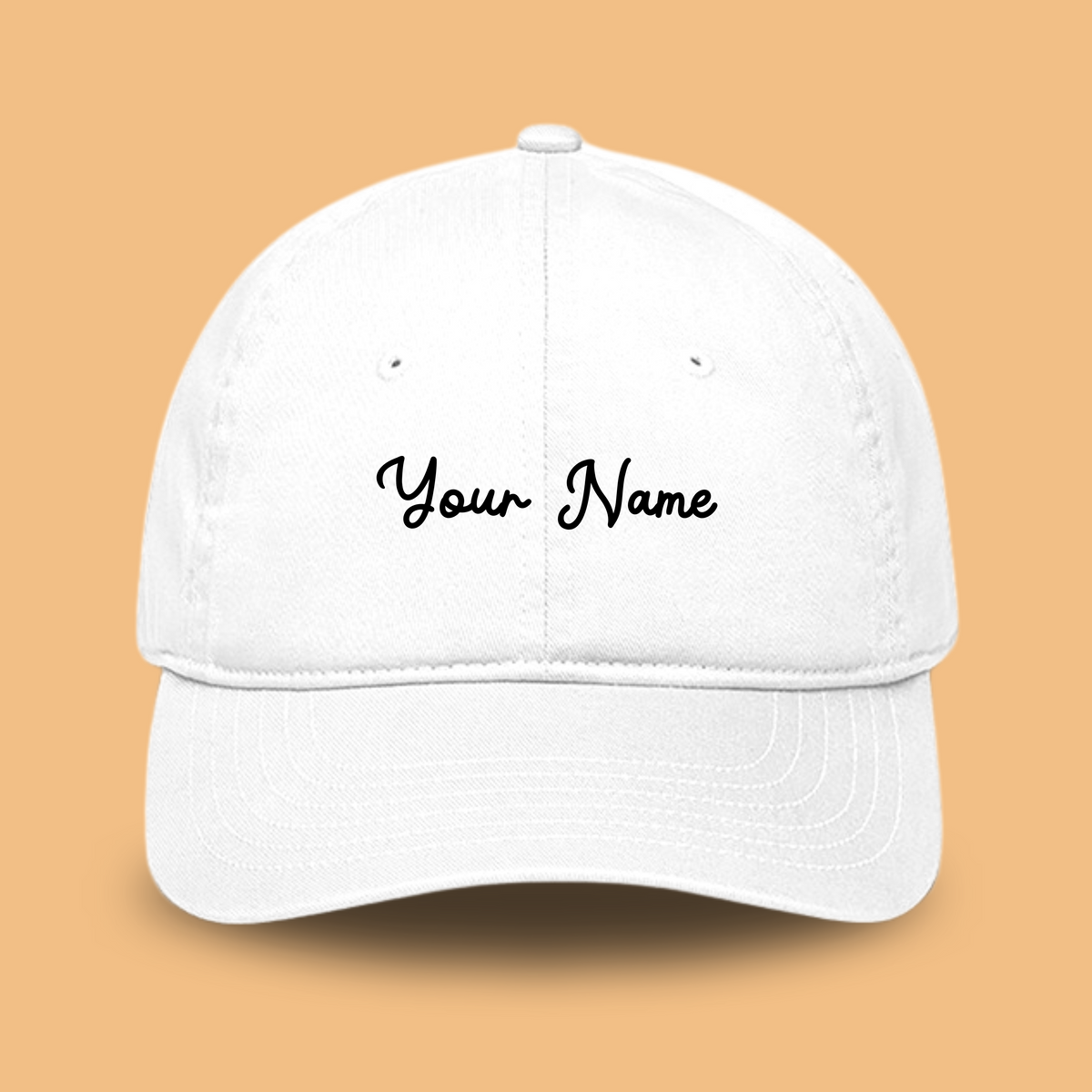 Customised Name Cotton Cap, Free Size, Pack of 1