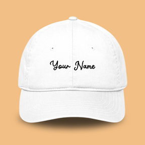 Customised Name Cotton Cap, Free Size, Pack of 1