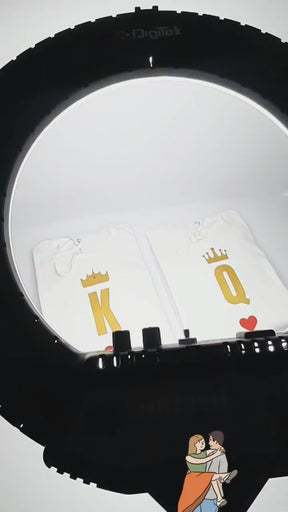 King And Queen Couple Hoodies