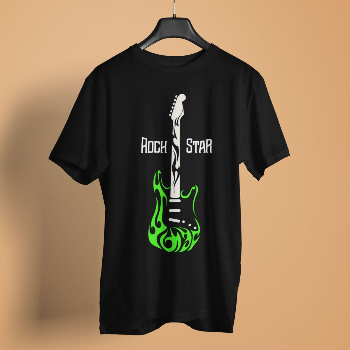 rockon-black-music-typography-t-shirt-half-sleeve-t-shirt-men-s-graphic-t-shirts #color_black