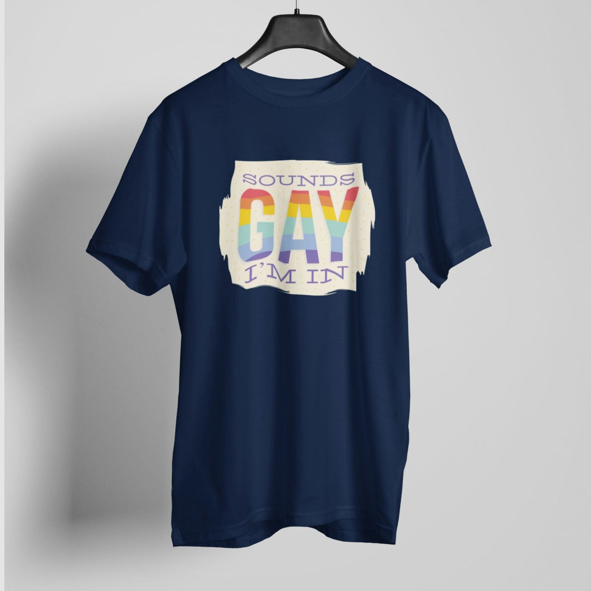 sounds-gay-navy-blue-round-neck-gay-printed-cotton-t-shirt-gogirgit  #color_navy blue
