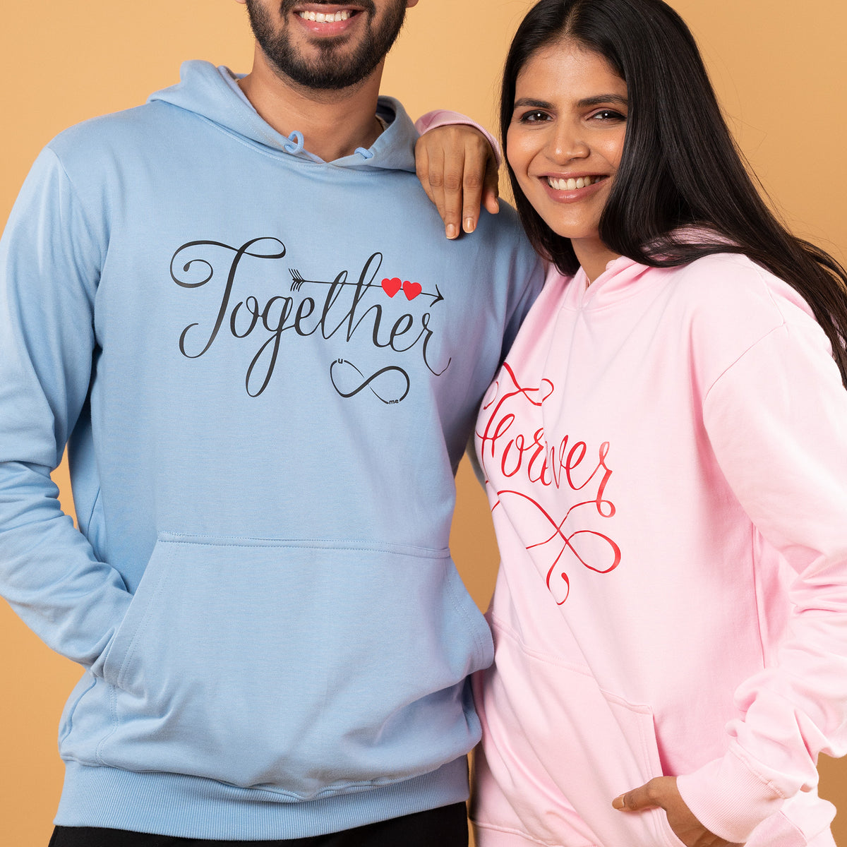 40+ Designs Personalised & Matching Couple Hoodies