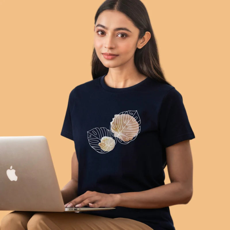 Printed Women Yoga T-shirt