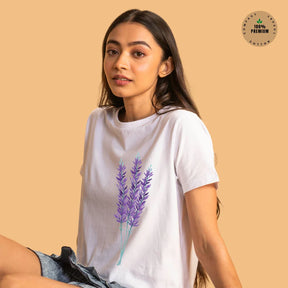 Printed Women Yoga T-shirt