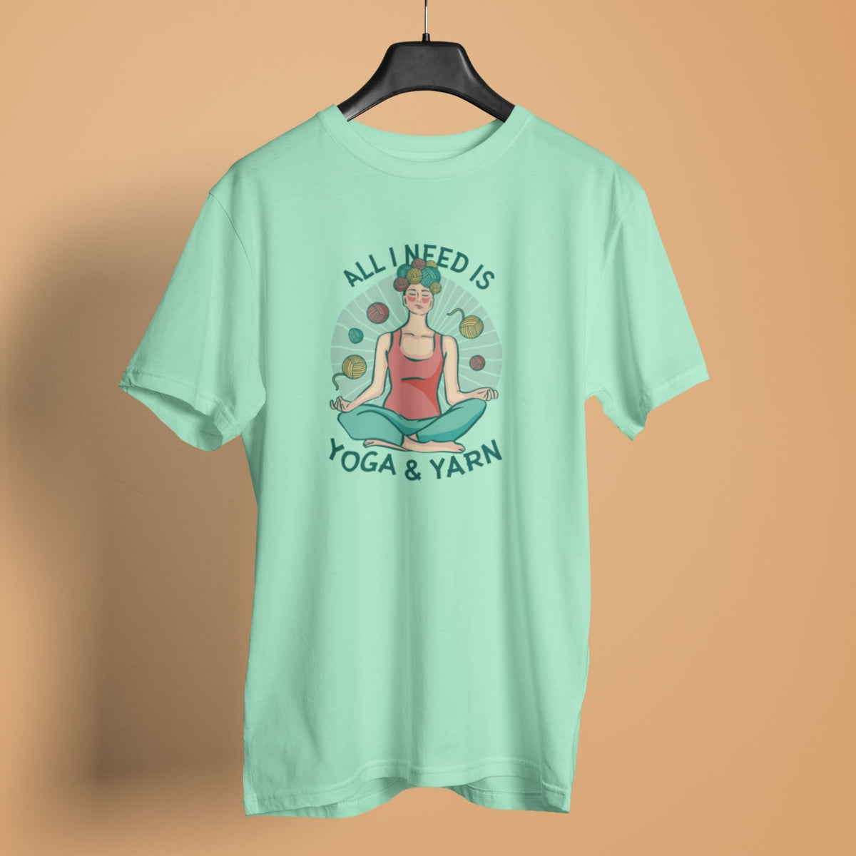 Ladies Yoga Shirt Super OM Small Print Organic T-Shirt