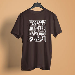 yoga-coffee-naps-repeat-coffee-brown-womens-yoga-tshirt-gogirgit