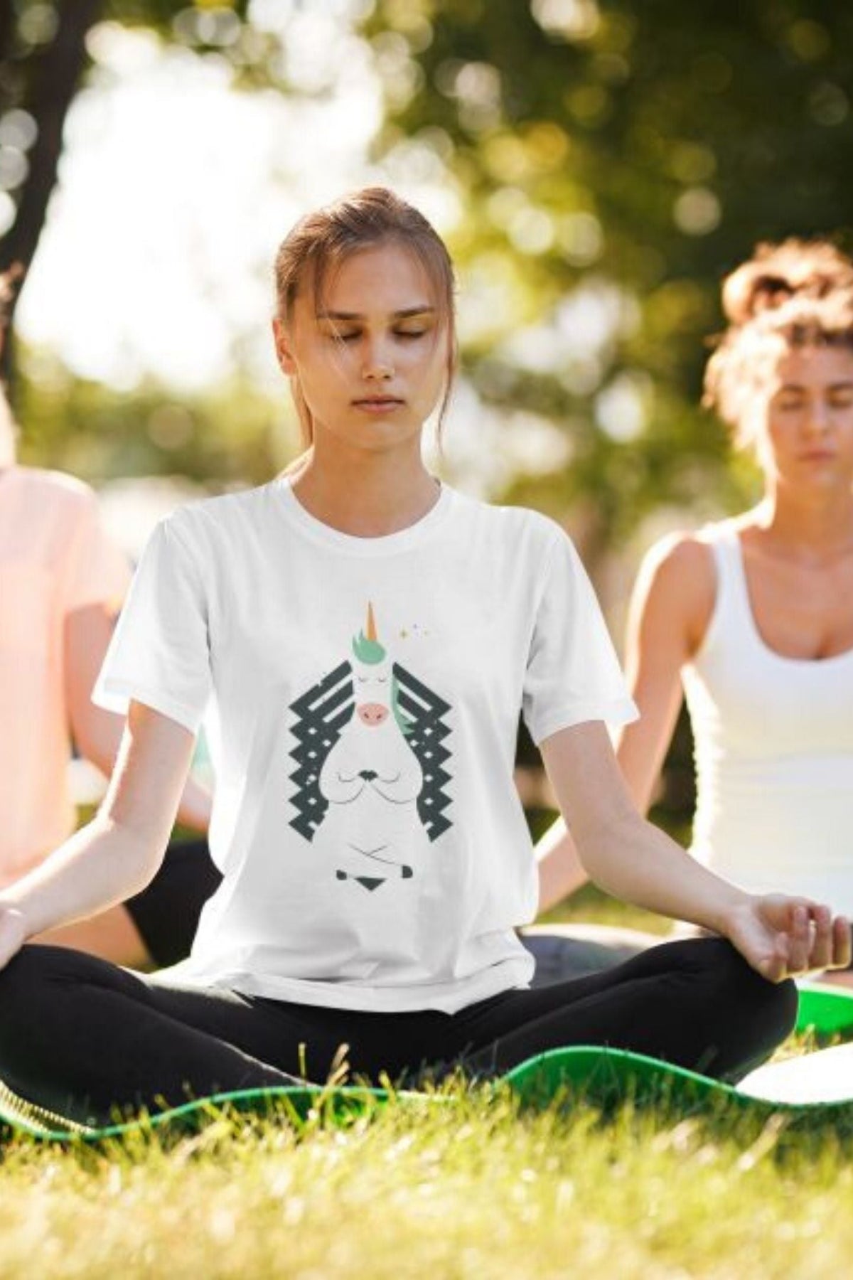 Unicorn Yoga Women's Half Sleeve Yoga T-shirt