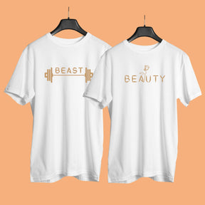 Beauty-and-beast-couple-t-shirt-with-front-and-back-print-customizable-white-color-premium-quality-gogirgit-front-shot