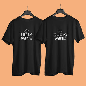 He-is-mine-she-is-mine-couple-t-shirt-with-front-and-back-print-customizable-black-color-premium-quality-gogirgit-front-shot