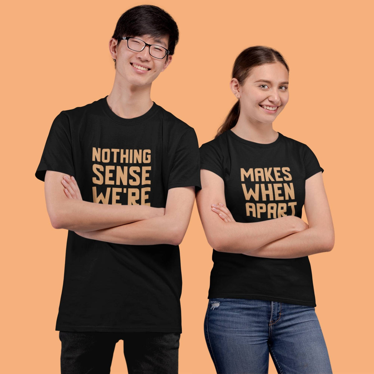 Nothing-makes-sense-when-we-are-apart-printed-couple-t-shirt-cotton-black-color-premium-quality-gogirgit