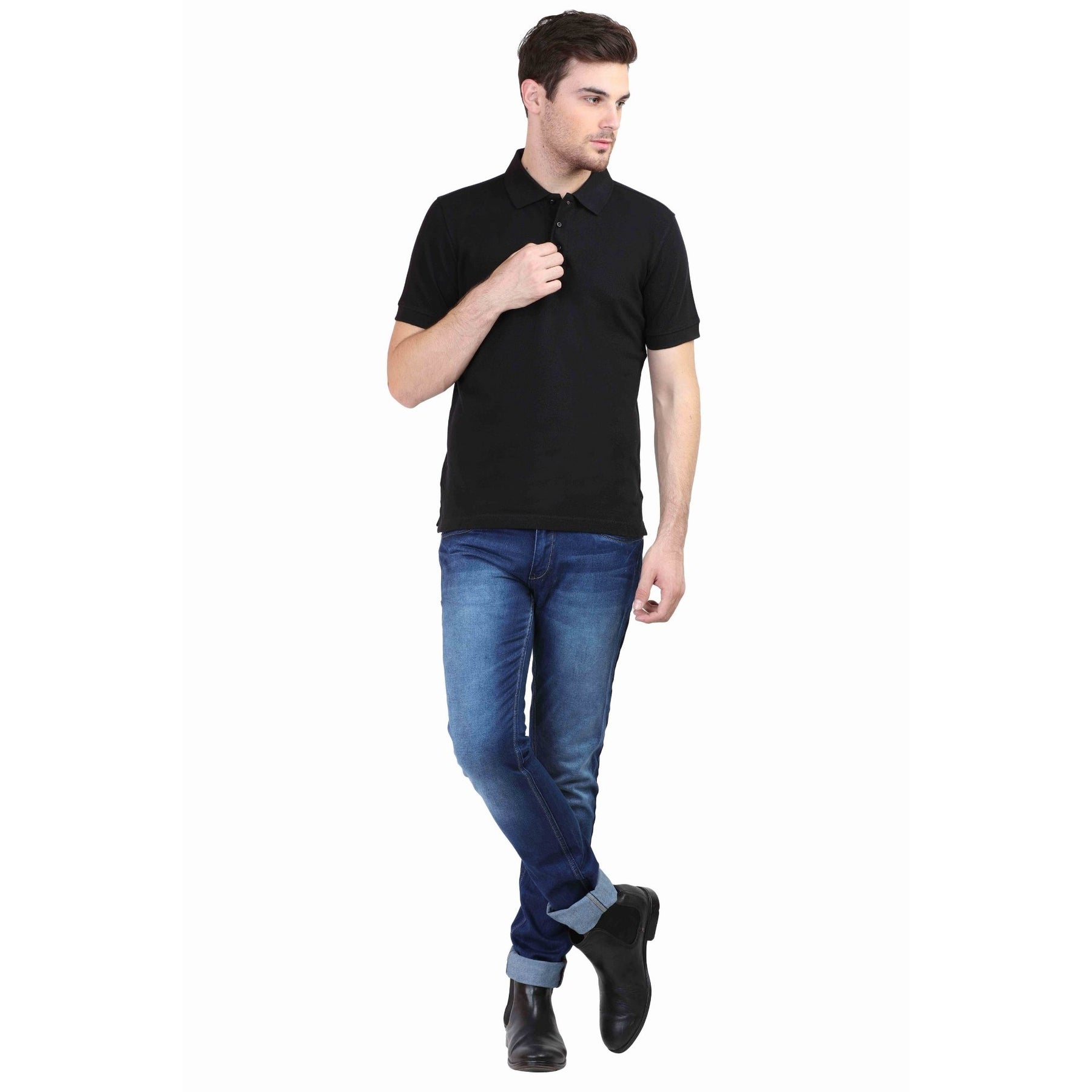 Men's Classic Polo Neck T-shirt Pack Of 2 Combo