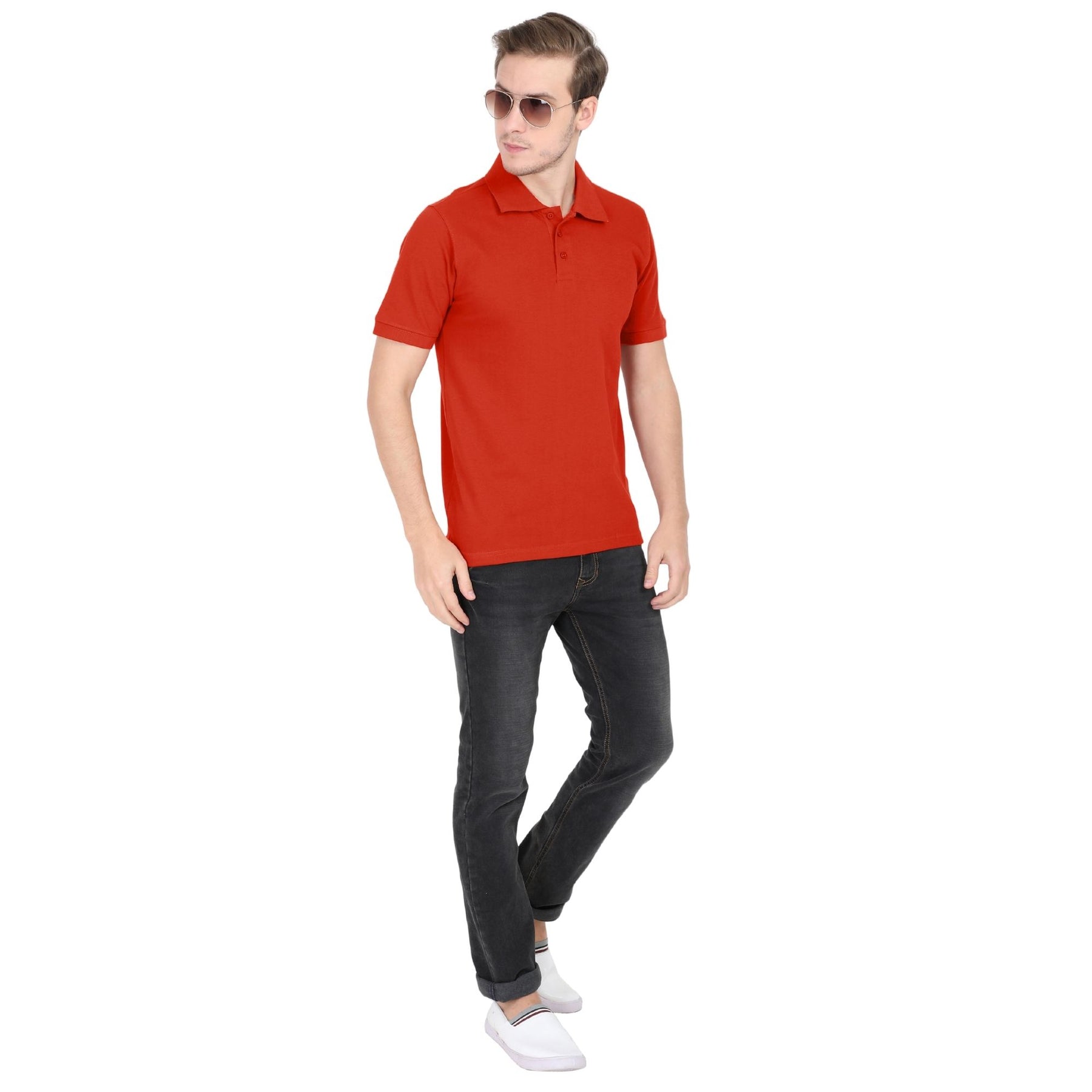 Men's Classic Polo Neck T-shirt Pack Of 2 Combo