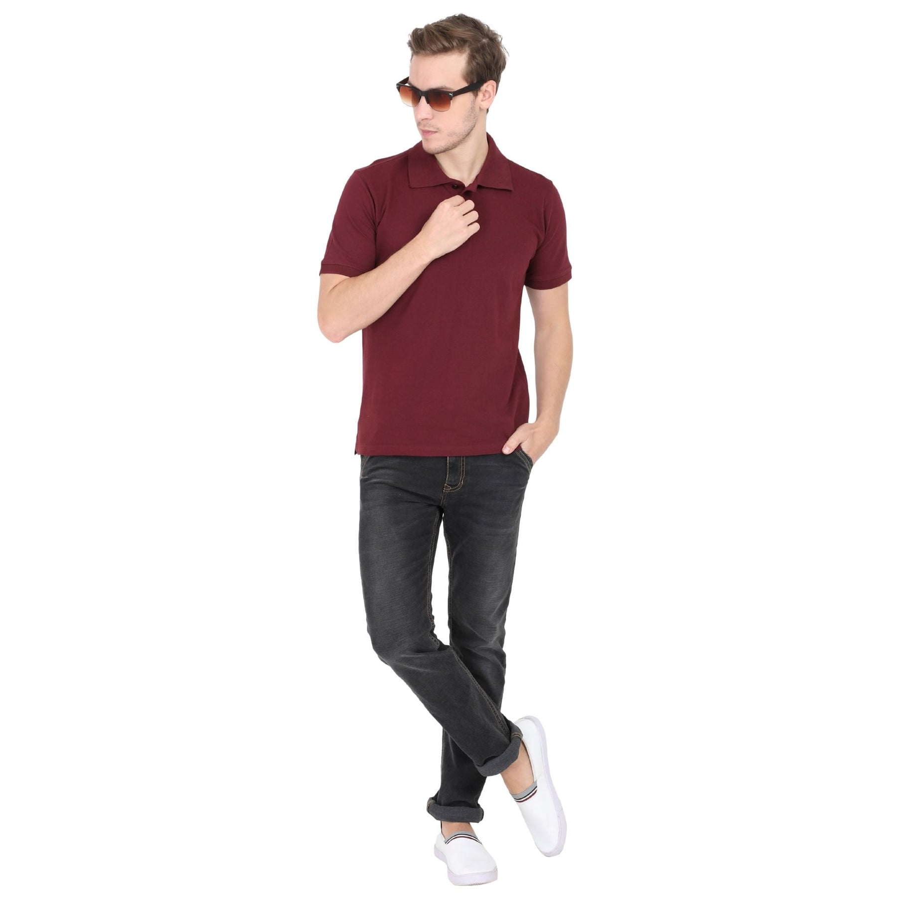 Men's Classic Polo Neck T-shirt Pack Of 2 Combo