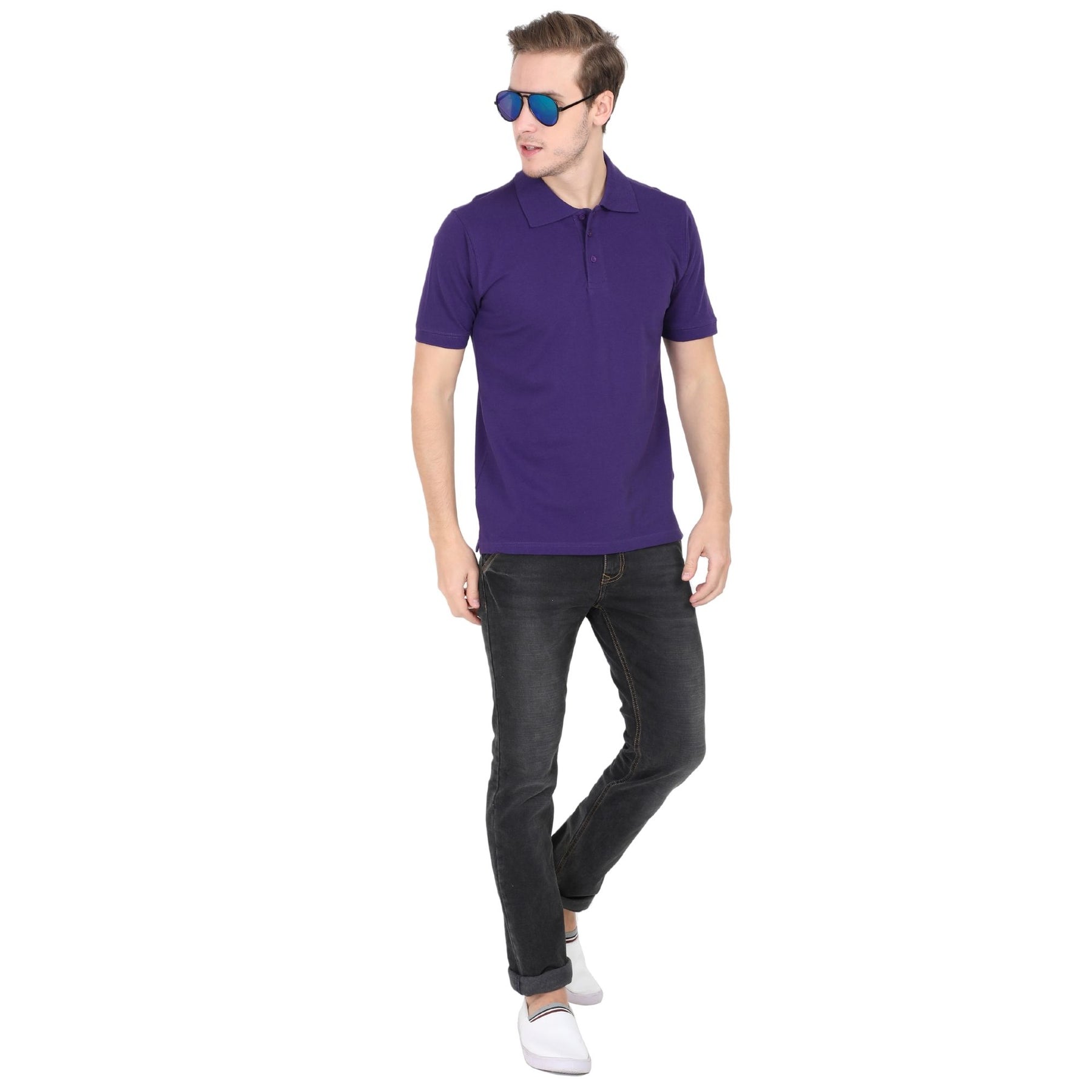 Men's Classic Polo Neck T-shirt Pack Of 2 Combo