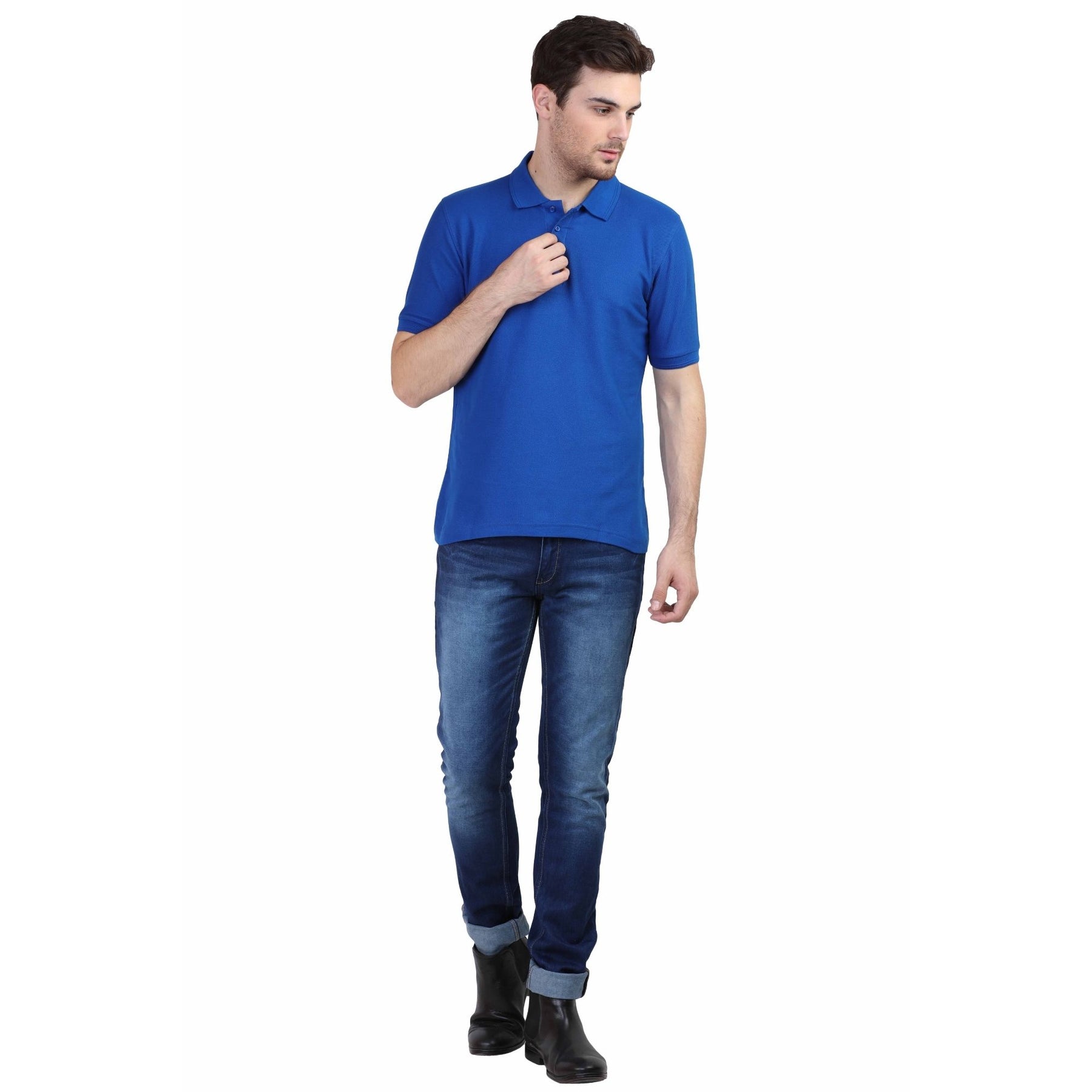 Men's Classic Polo Neck T-shirt Pack Of 2 Combo