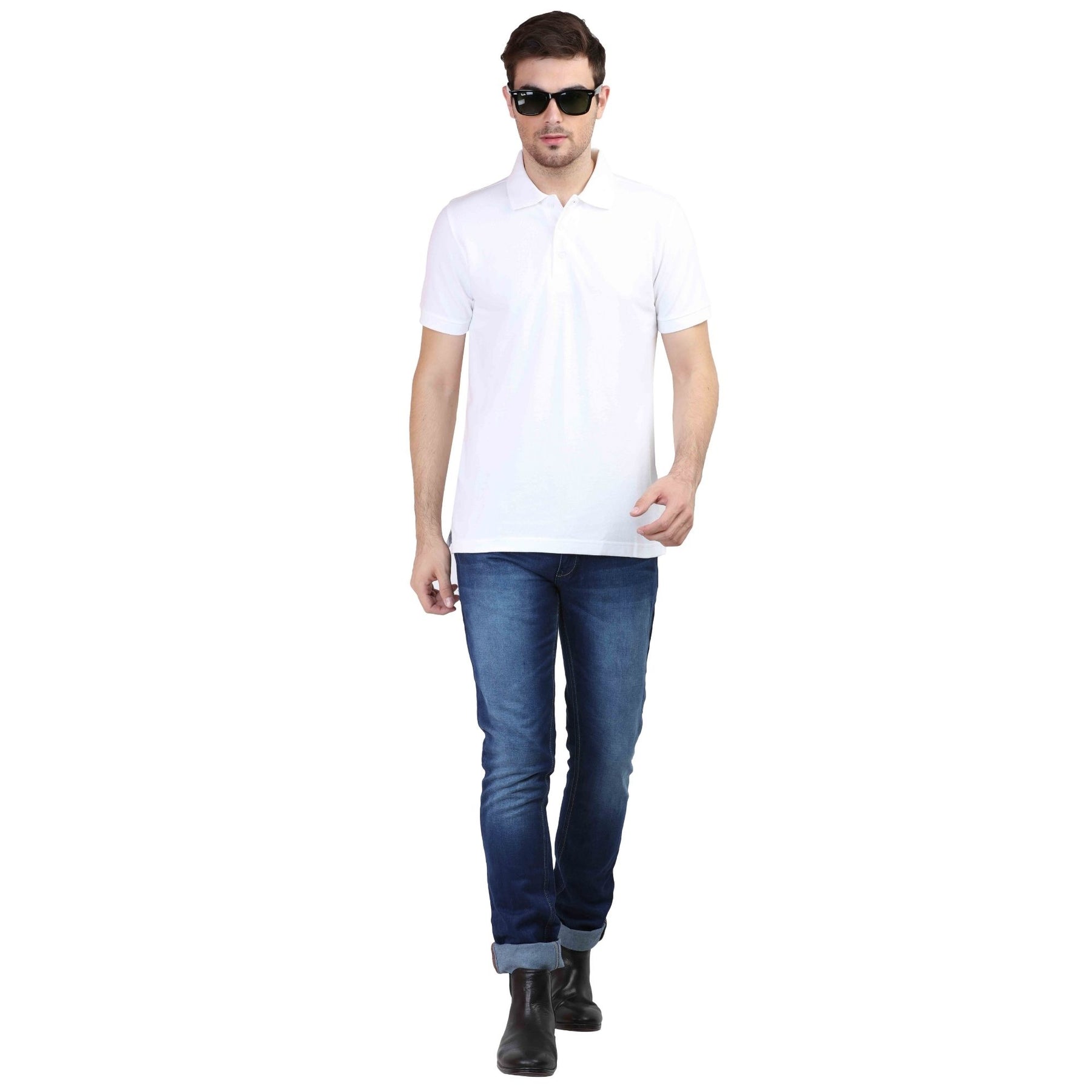 Men's Classic Polo Neck T-shirt Pack Of 2 Combo