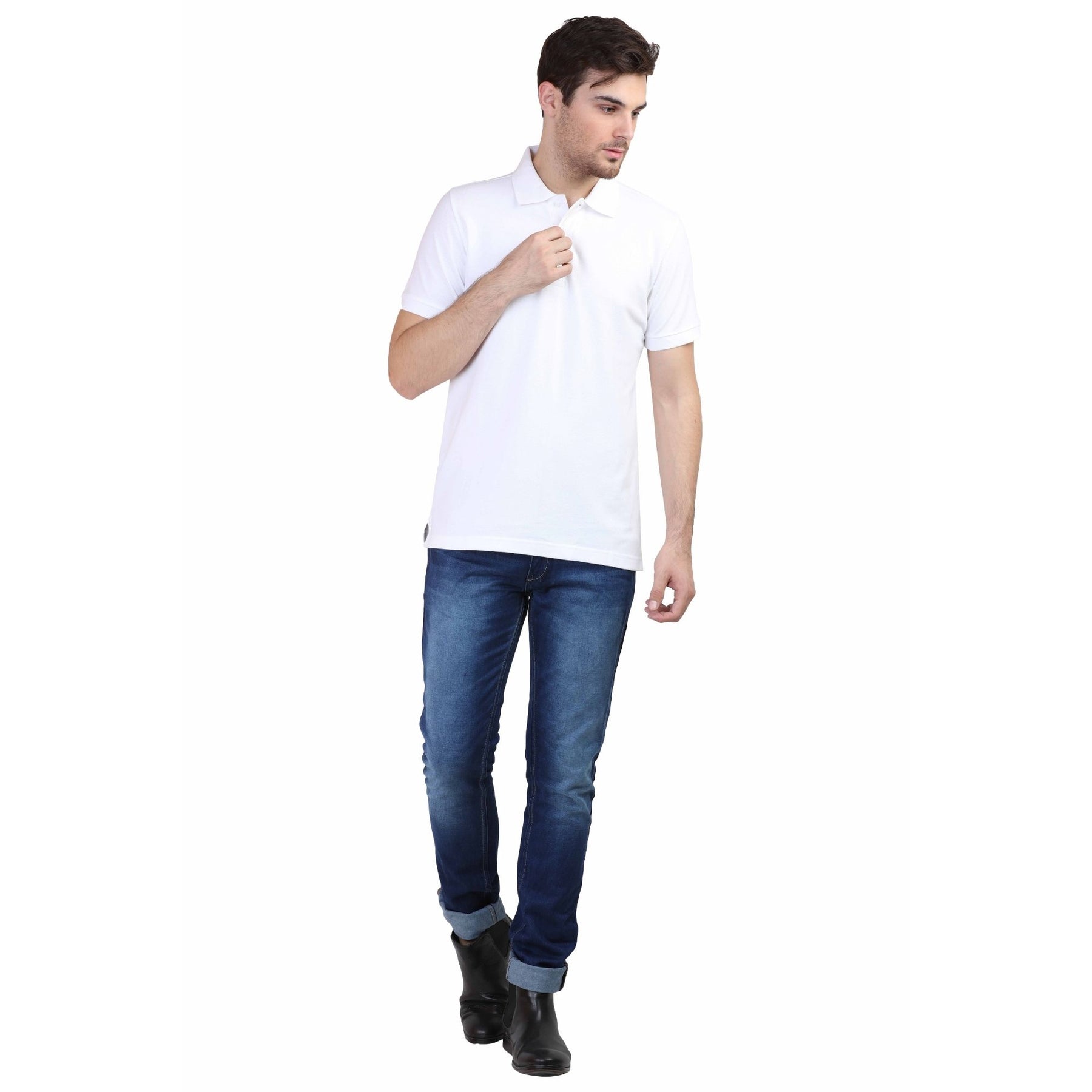 Men's Classic Polo Neck T-shirt Pack Of 2 Combo