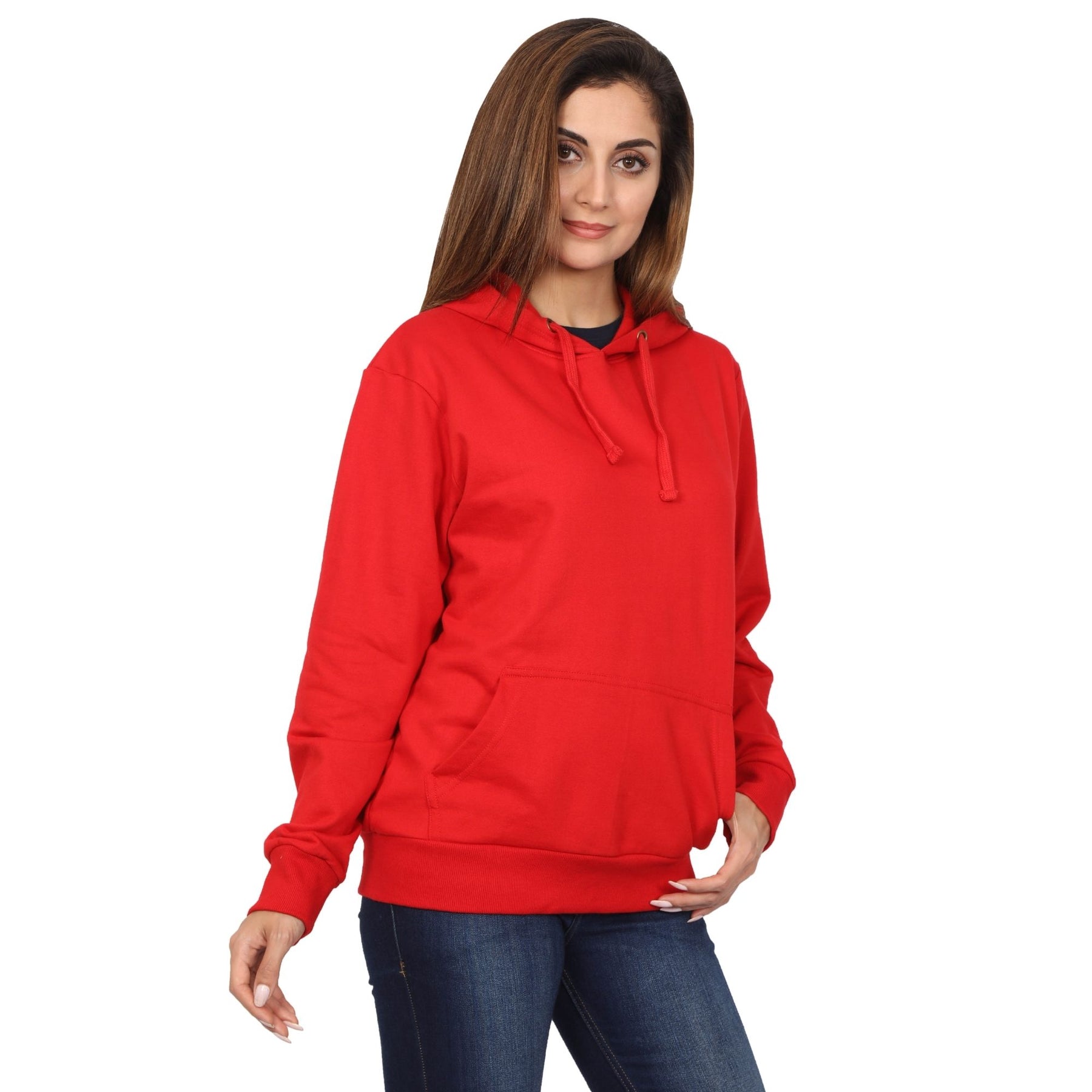 Plain Cotton Women's Hoodies