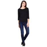 Plain-cotton-women-s-roundneck-black-full-sleeve-t-shirt-gogirgit_2 #color_black