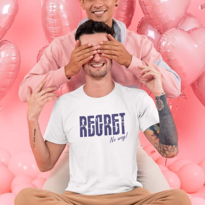 Regret-no-way-gay-t-shirts-light-pink-lgbtq-t-shirt-formen-printed-t-shirts #color_white